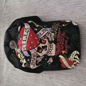 Ed Hardy cap / hat with crystals